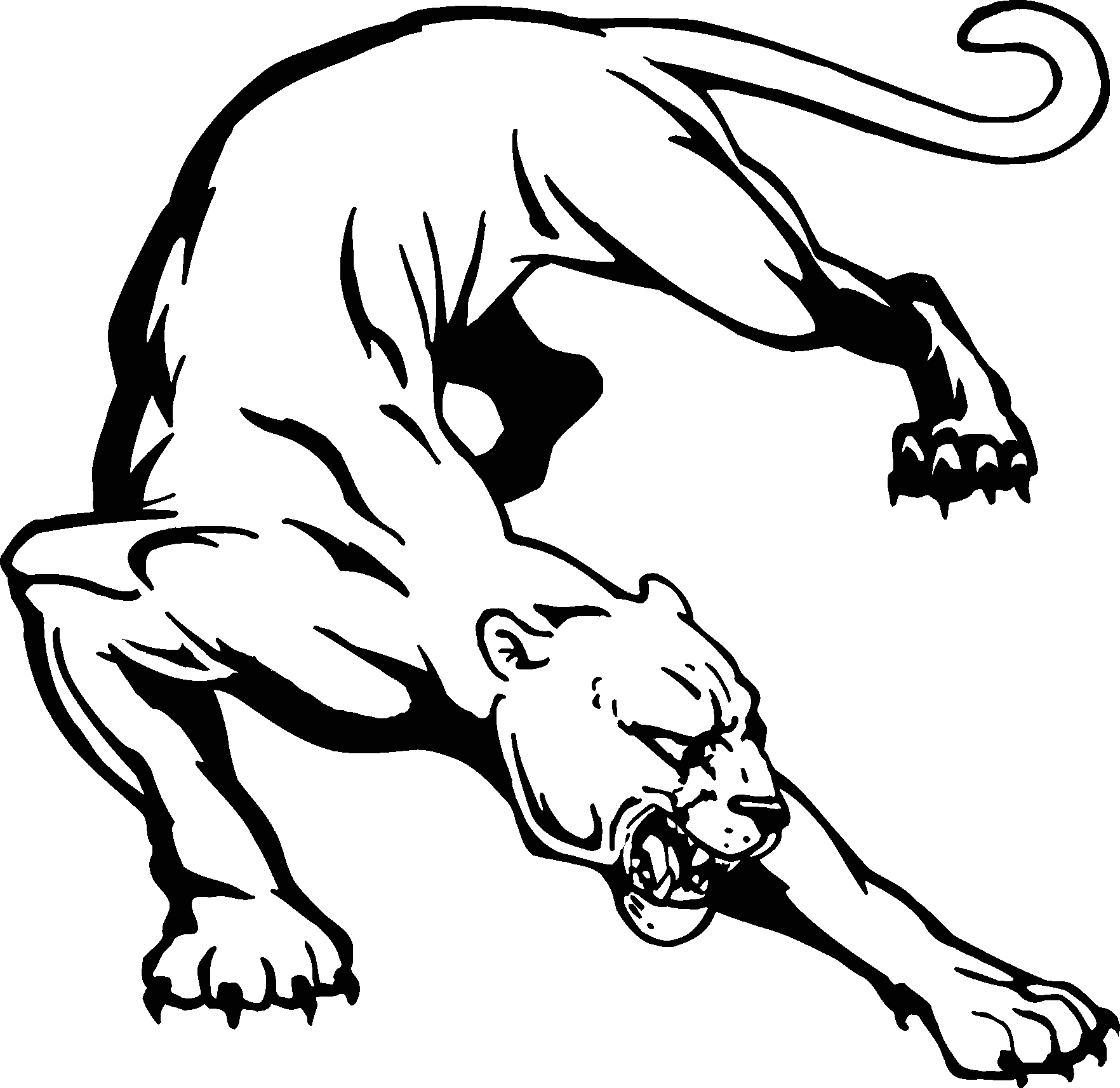 Black panther clip art free vector image 1 4