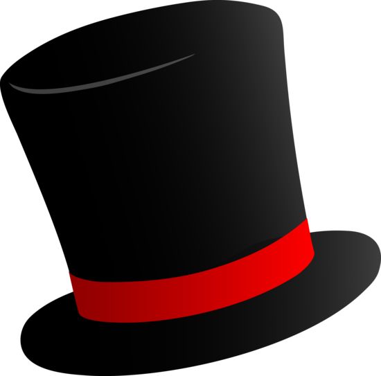 Black top hat clipart frosty christmas winter