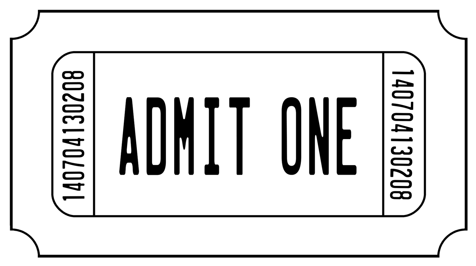 Blank printable ticket templates clipart