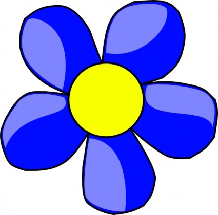 Blue daisy flower clipart free clip art images image 8 4