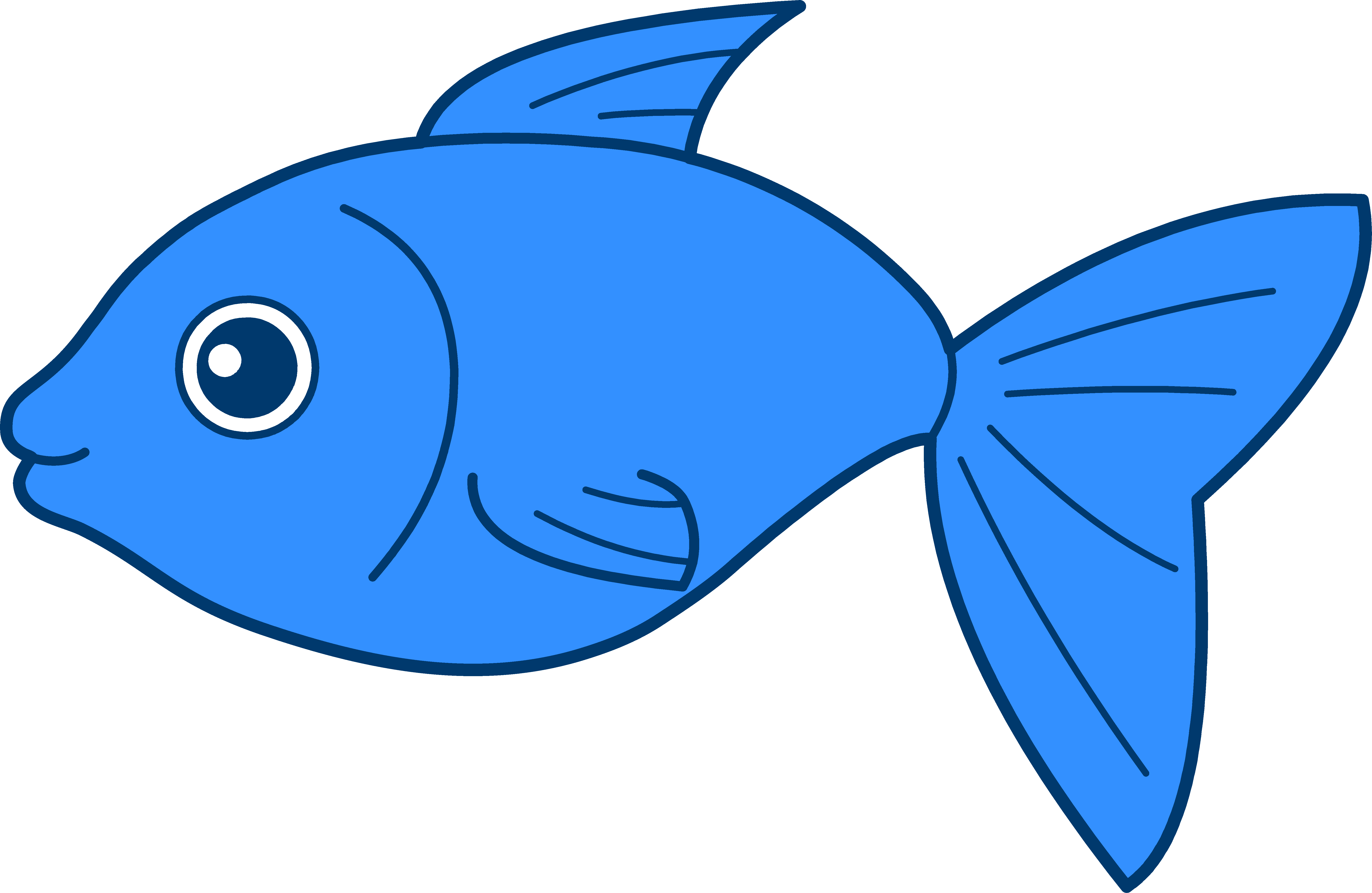 Blue fish clip art free clipart images