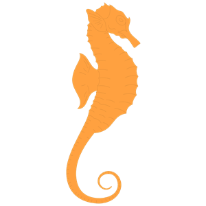 Blue seahorse clipart free clipart images
