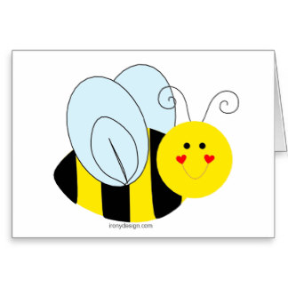 Bumble bee bee clipart cards zazzle