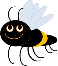 Bumble bee clip art these