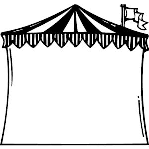 Carnival circus tent frame clipart cliparts of circus tent frame free