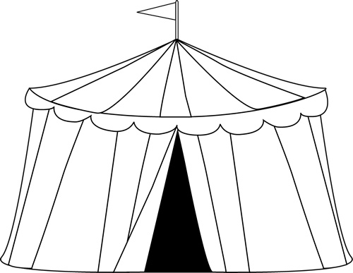 Carnival clip art circus tent clip art image black and