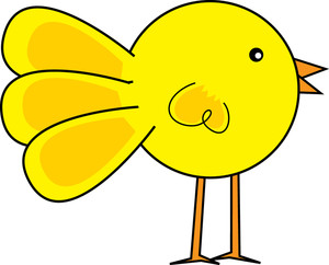 Chicken clipart image clip art a yellow cartoon