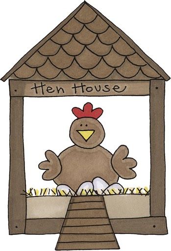 Chicken hen house clip art farm clipart hen house