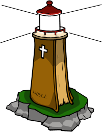 Christian lighthouse clipart