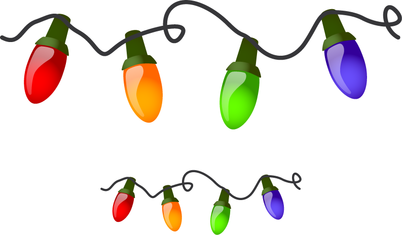 Christmas lights border clipart free clipart images