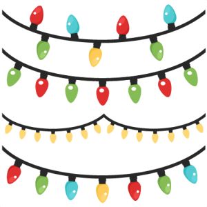 Christmas lights scrapbook clip art christmas cut outs for cricut