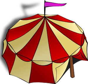 Circus tent clip art free vector 4vector 2