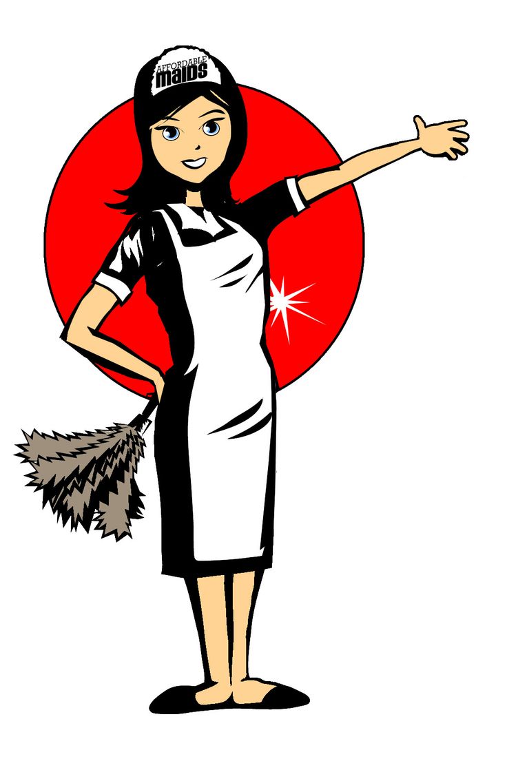 Cleaning maid clipart clipart clipartcow