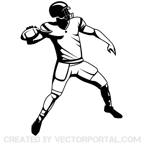 Clip art football player download free vector art