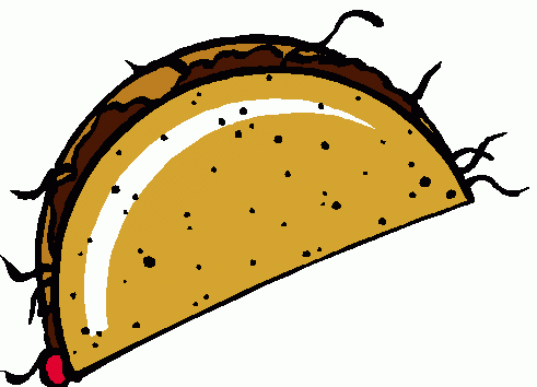 Clip art looking mexican taco clipart clipartcow