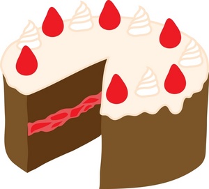 Clip art of cake clipart 2 clipartcow 3