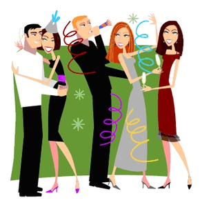 Cocktail party clipart