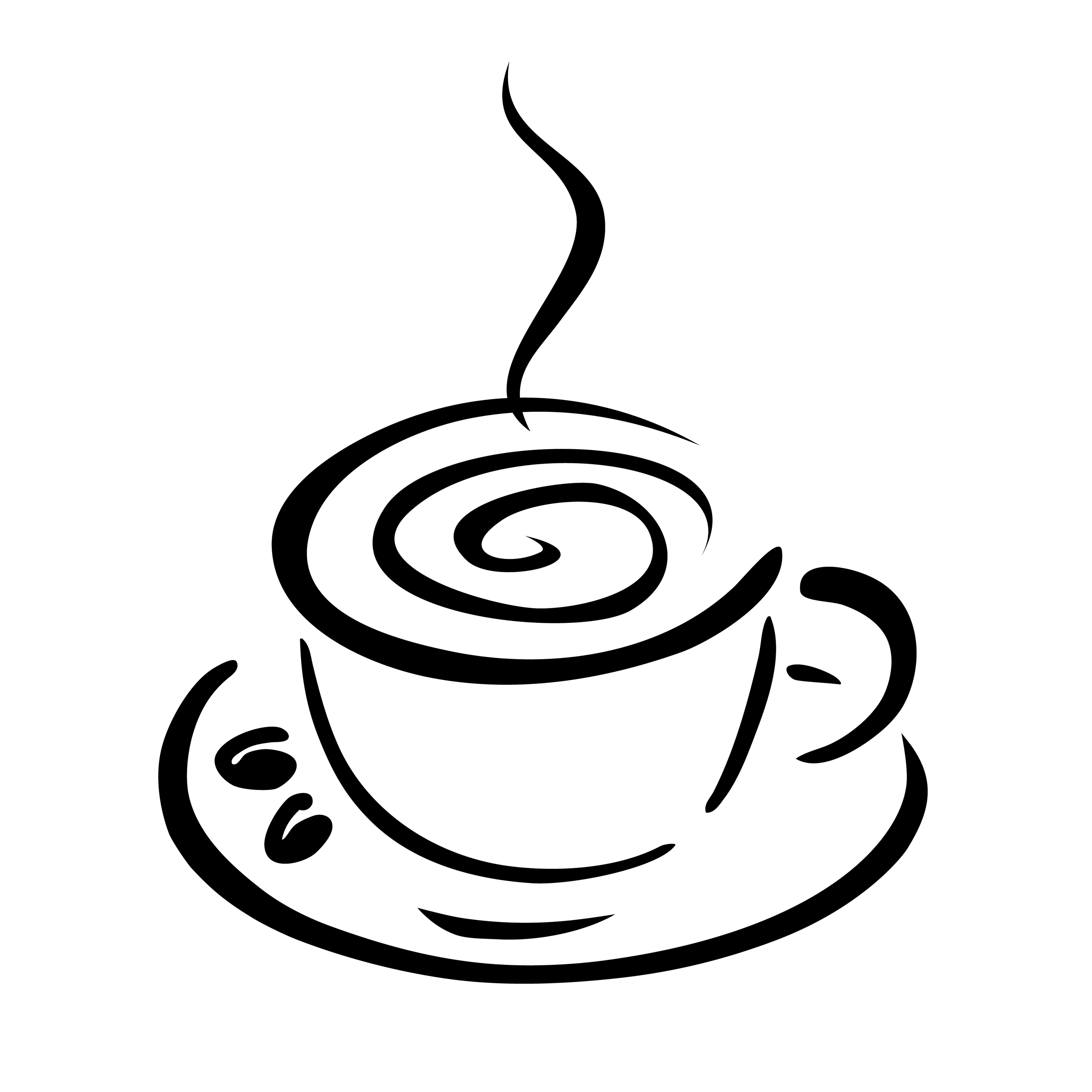 Coffee cup clip art black white free clipart images 4