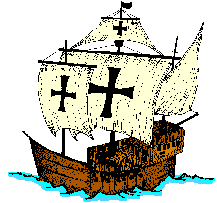 Columbus ship clipart