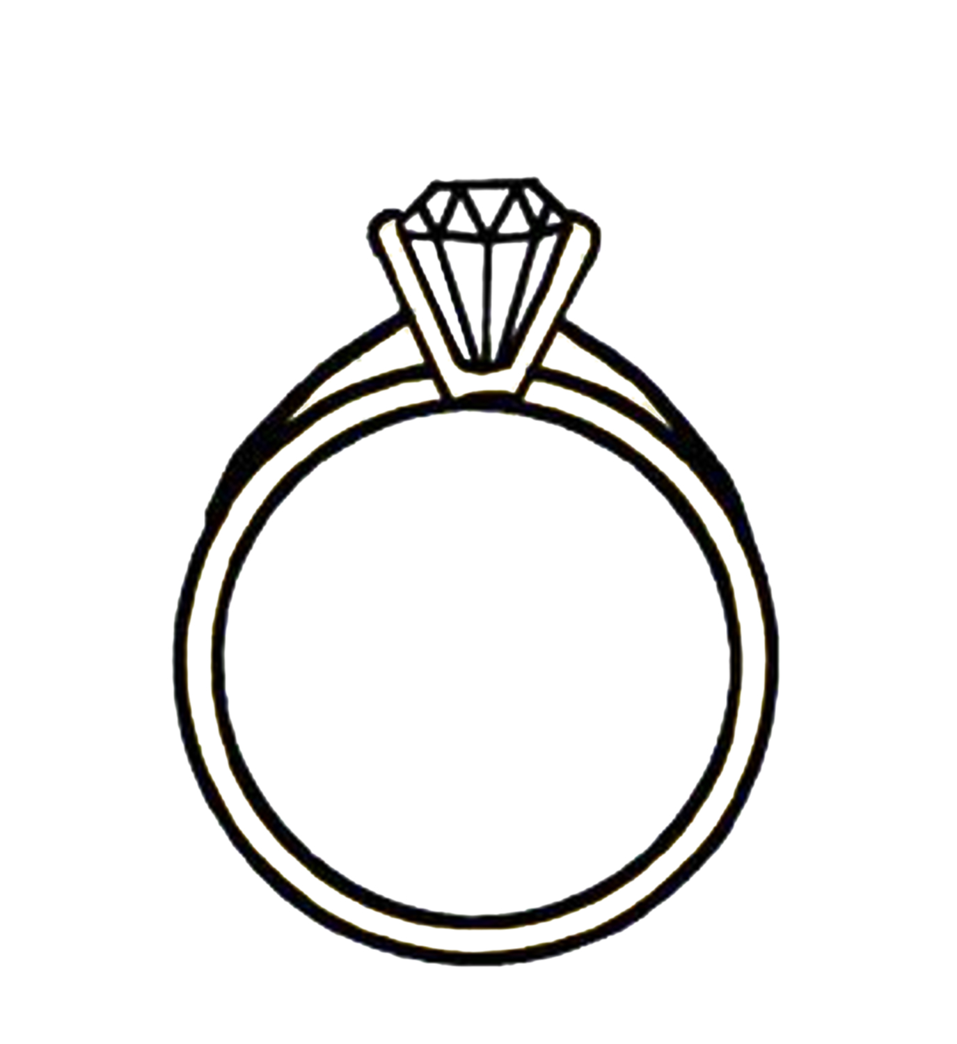 Diamond ring clipart free clipart images 4