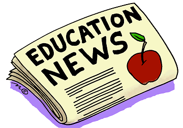 Education newspaper in color clip art gallery