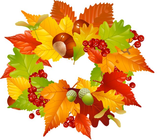 Fall leaves clip art 3