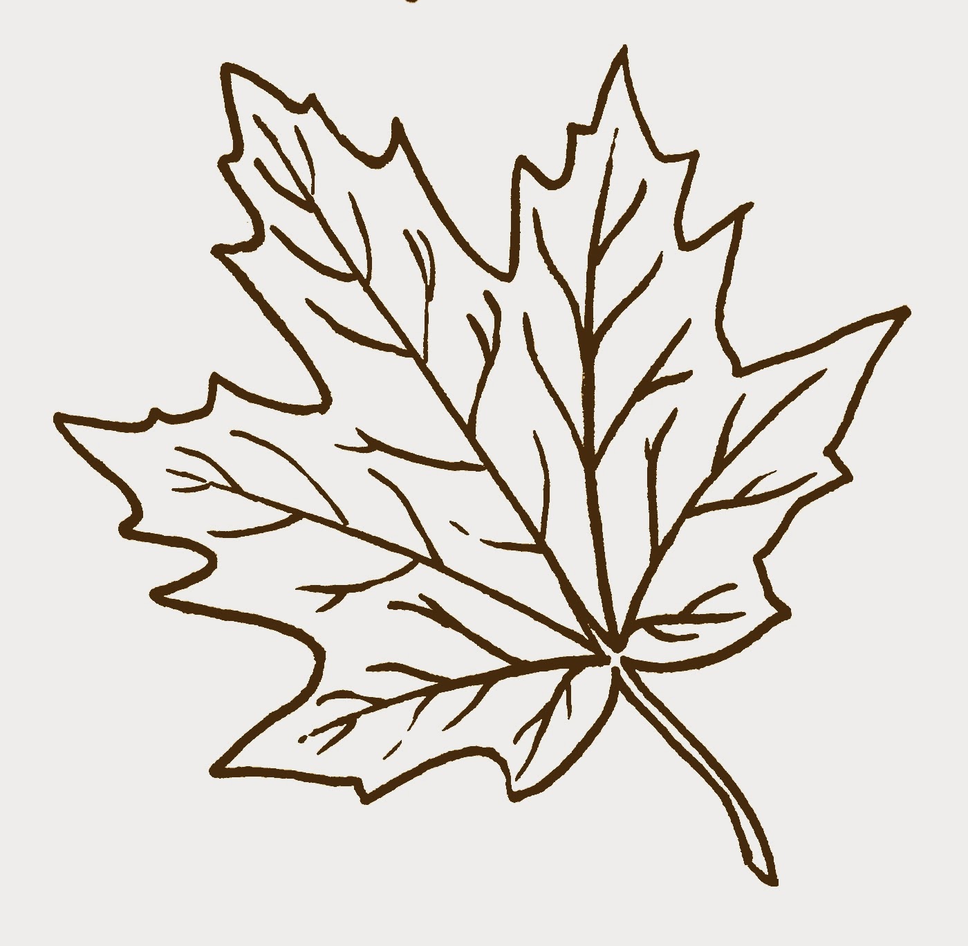 Fall leaves clip art black and white 2
