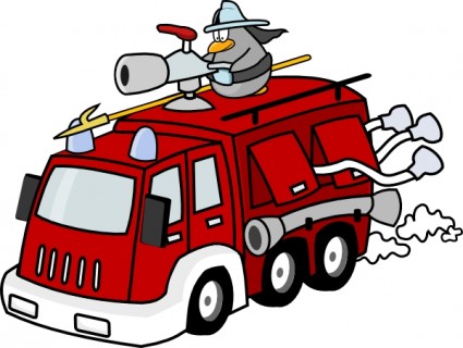 Fire truck fire engine clip art free vector in open office drawing svg svg