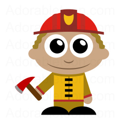 Firefighter cartoon characters free clipart images