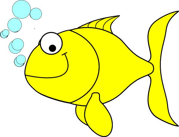 Fish clipart fish yellow clip art vector clip art