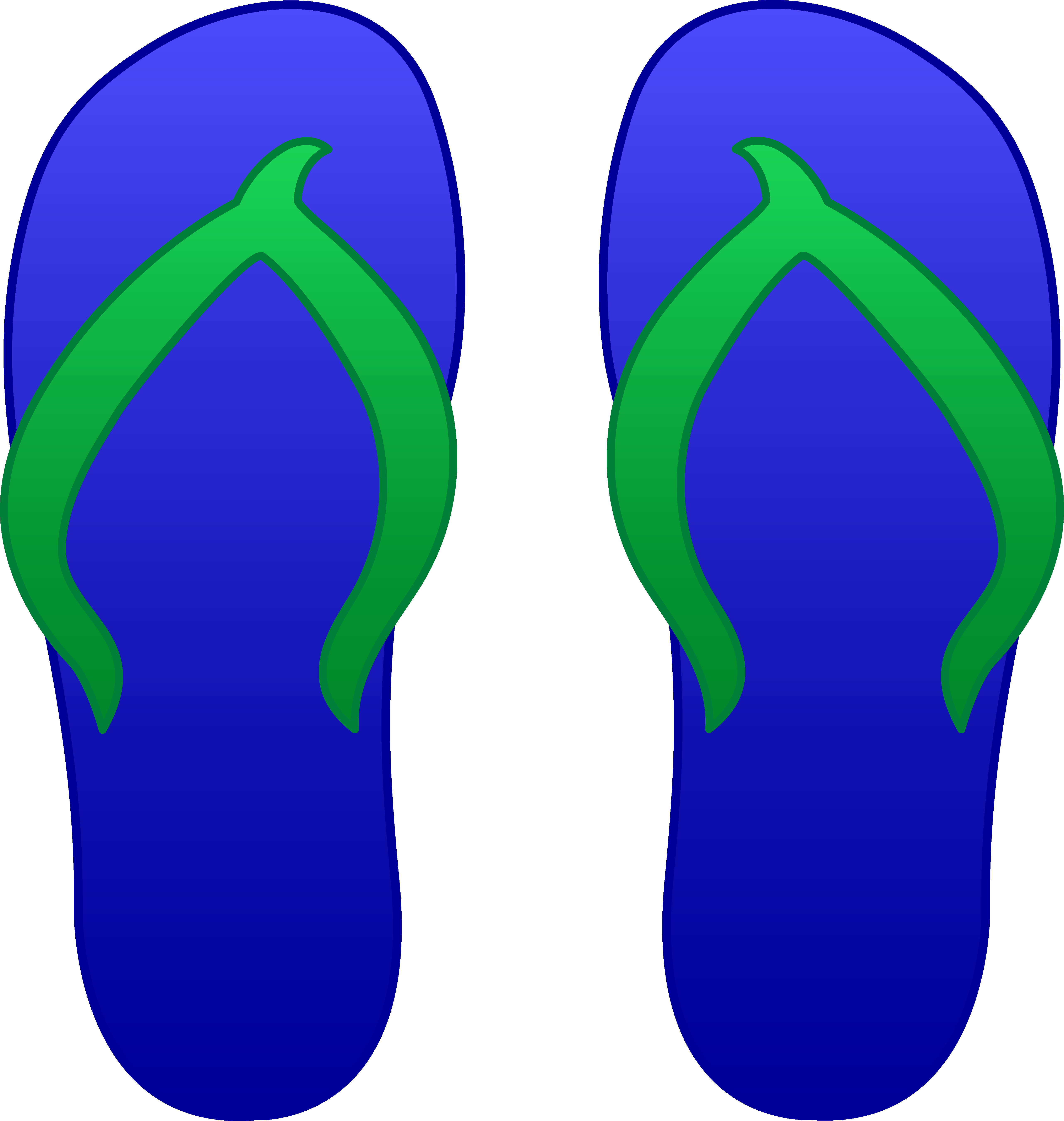 Flip flop clipart black and white free clipart