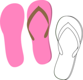 Happy feet flip flops summer ising aline cards digi clipart - Clipartix
