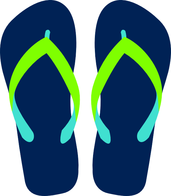 Flip flops clipart black and white free clipart 3