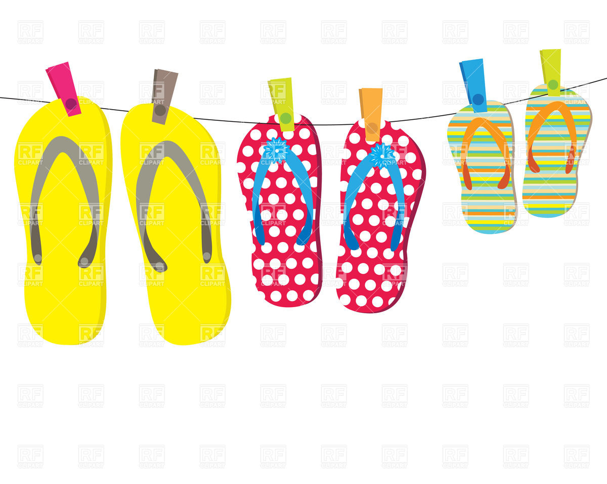 Flip flops for all family objects download free clip art