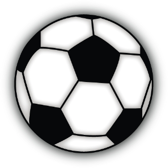 Football clipart black and white 2 soccer ball clip art clipartcow