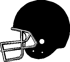 Football helmet clip art black and white football clipart