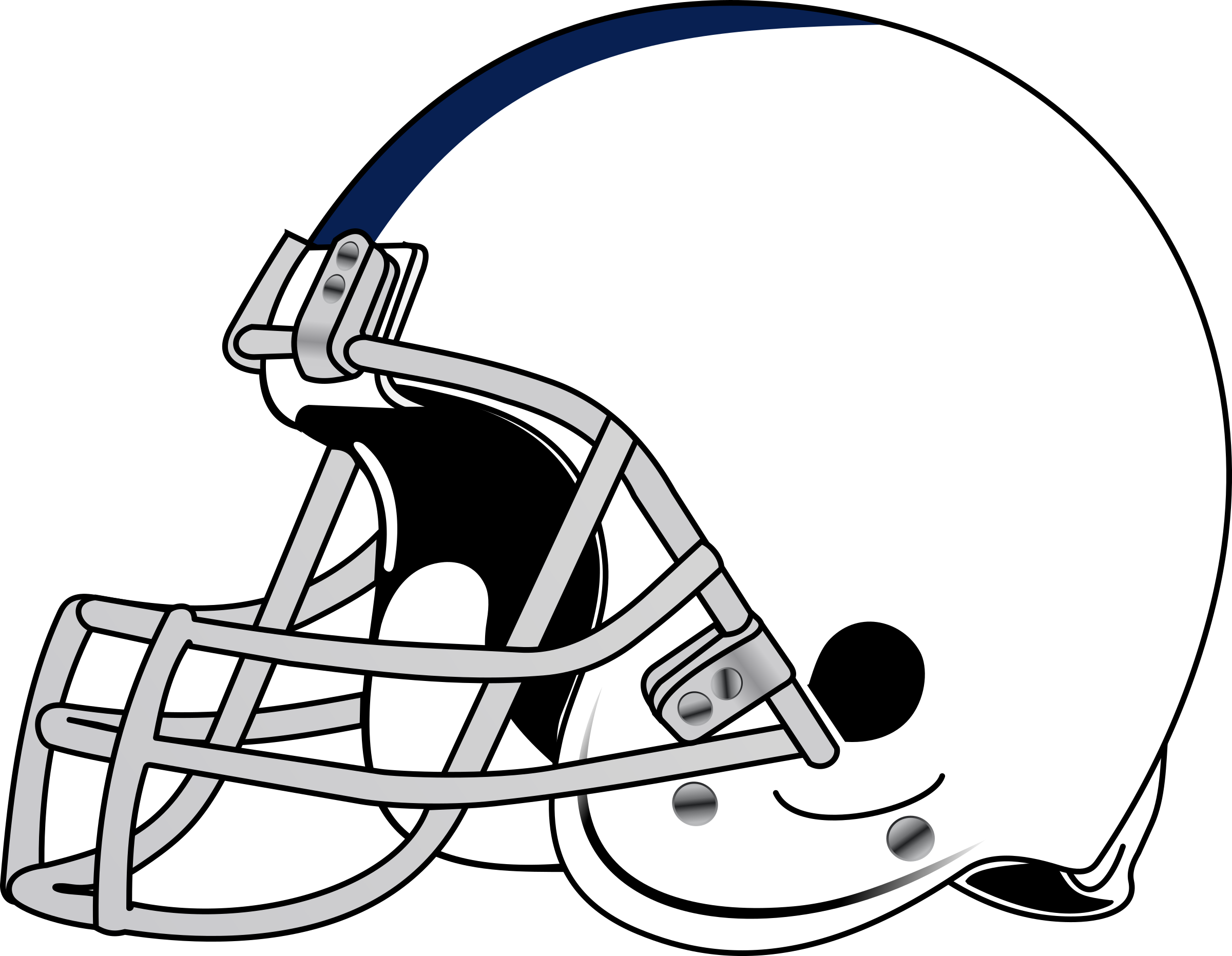 Football helmet clip art free clipart image