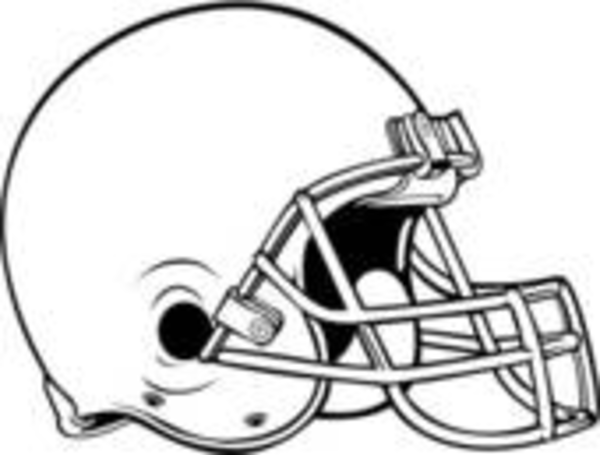Football helmet outline clipart 2