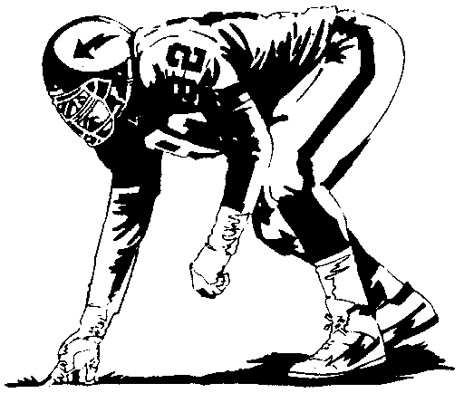 Football player clip art clipart image 3