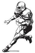 Football player clipart black and white free 3 – Clipartix