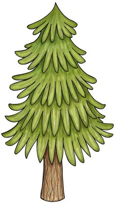 Free clip art pine trees clipart image clipartbold clipartcow 2
