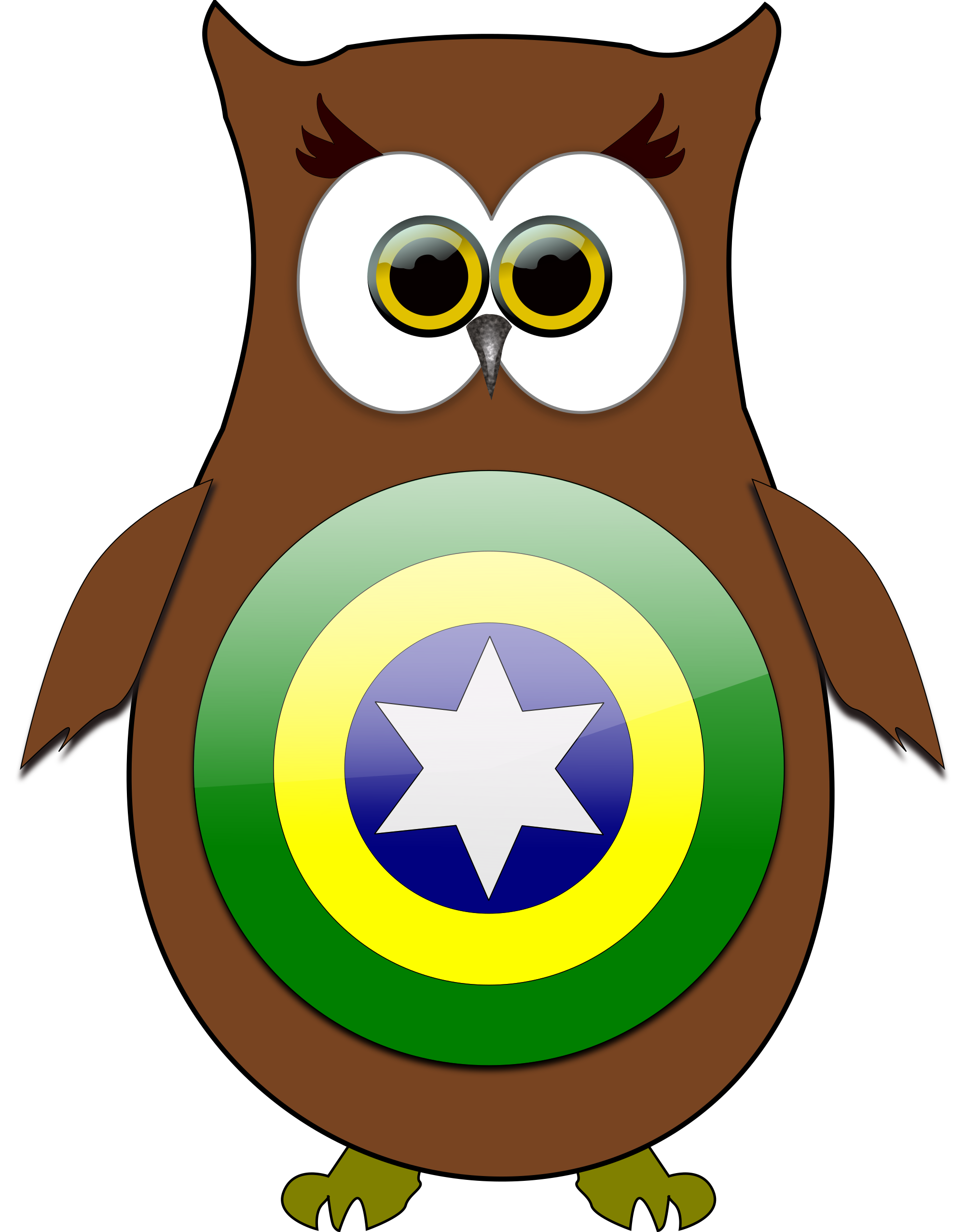 Free owl brazil superhero clipart clipart and vector image