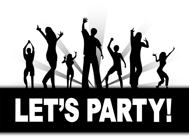 Free party clipart graphics of parties