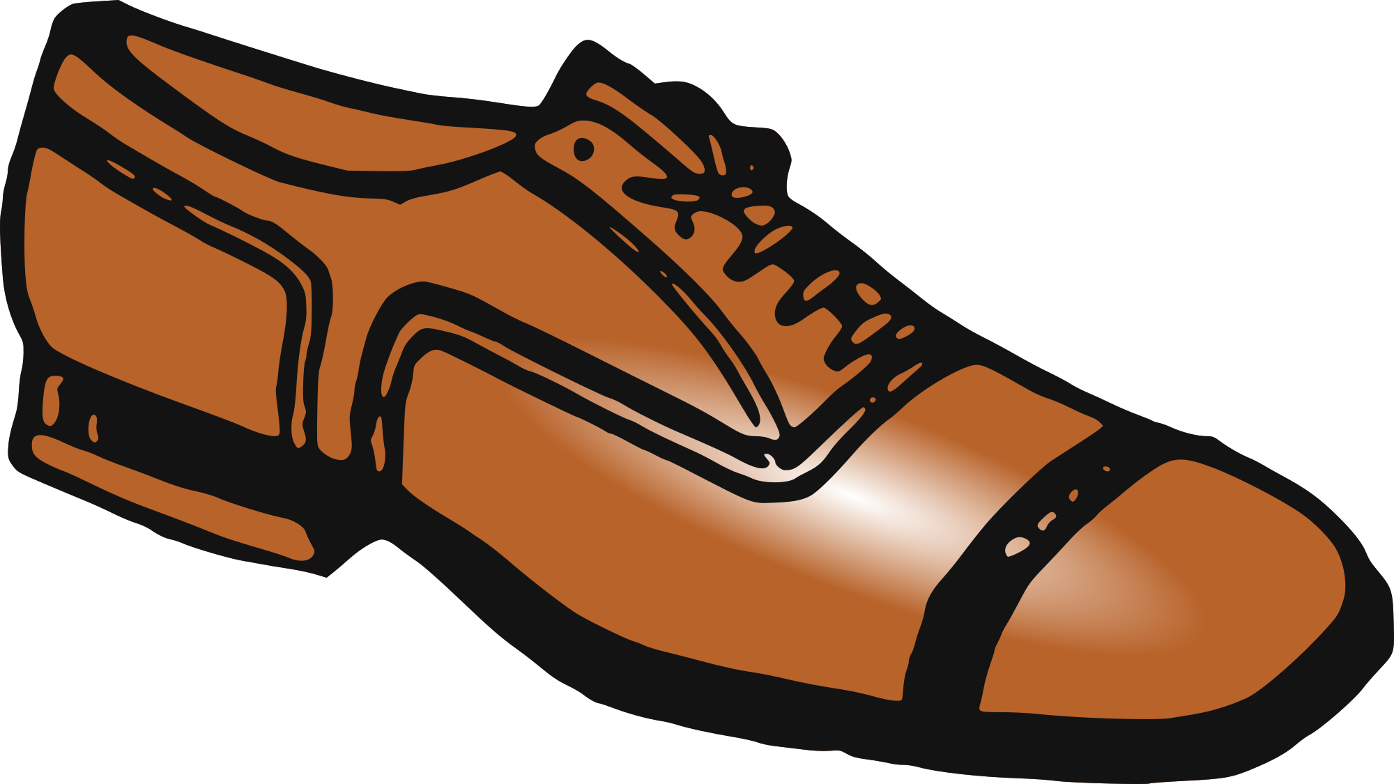 Free stylish mens shoe clipart clipart and vector image