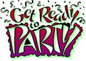 Get ready to party clipart
