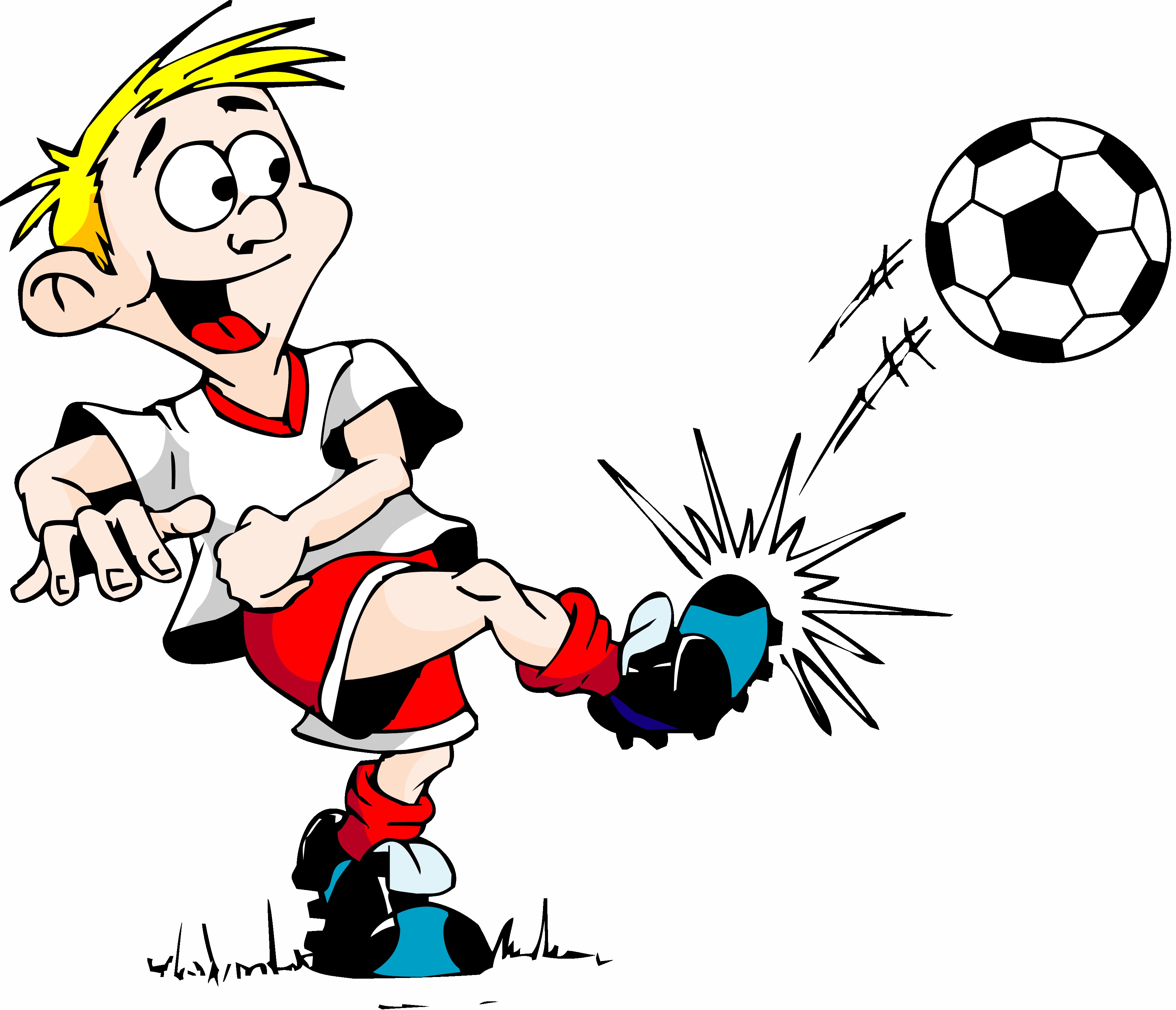 Girl kicking soccer ball clip art free clipart