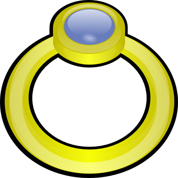 Golden ring with gem clip art at vector clip art clipartcow