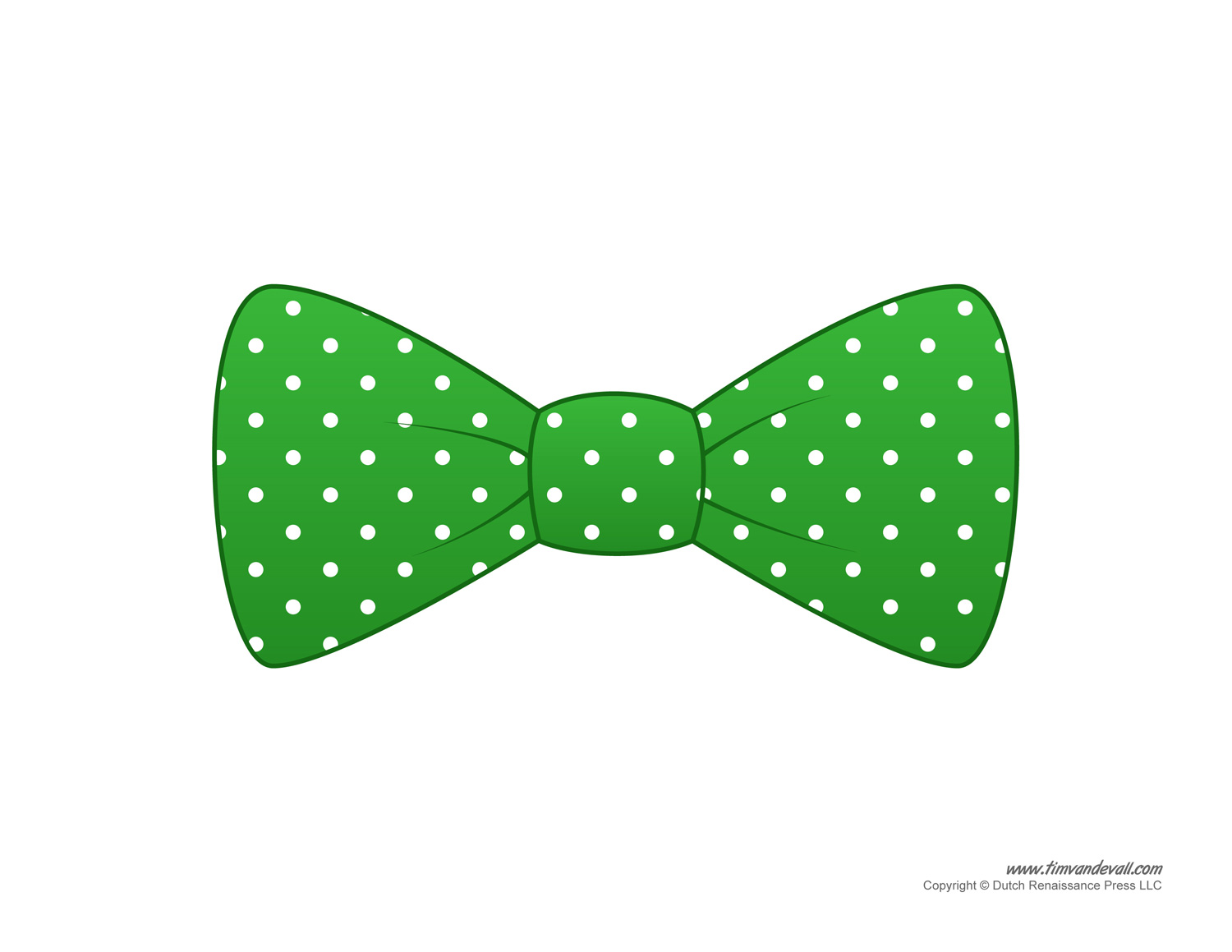 Green bow tie clipart