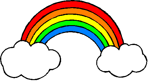 Half rainbow clipart free clipart images