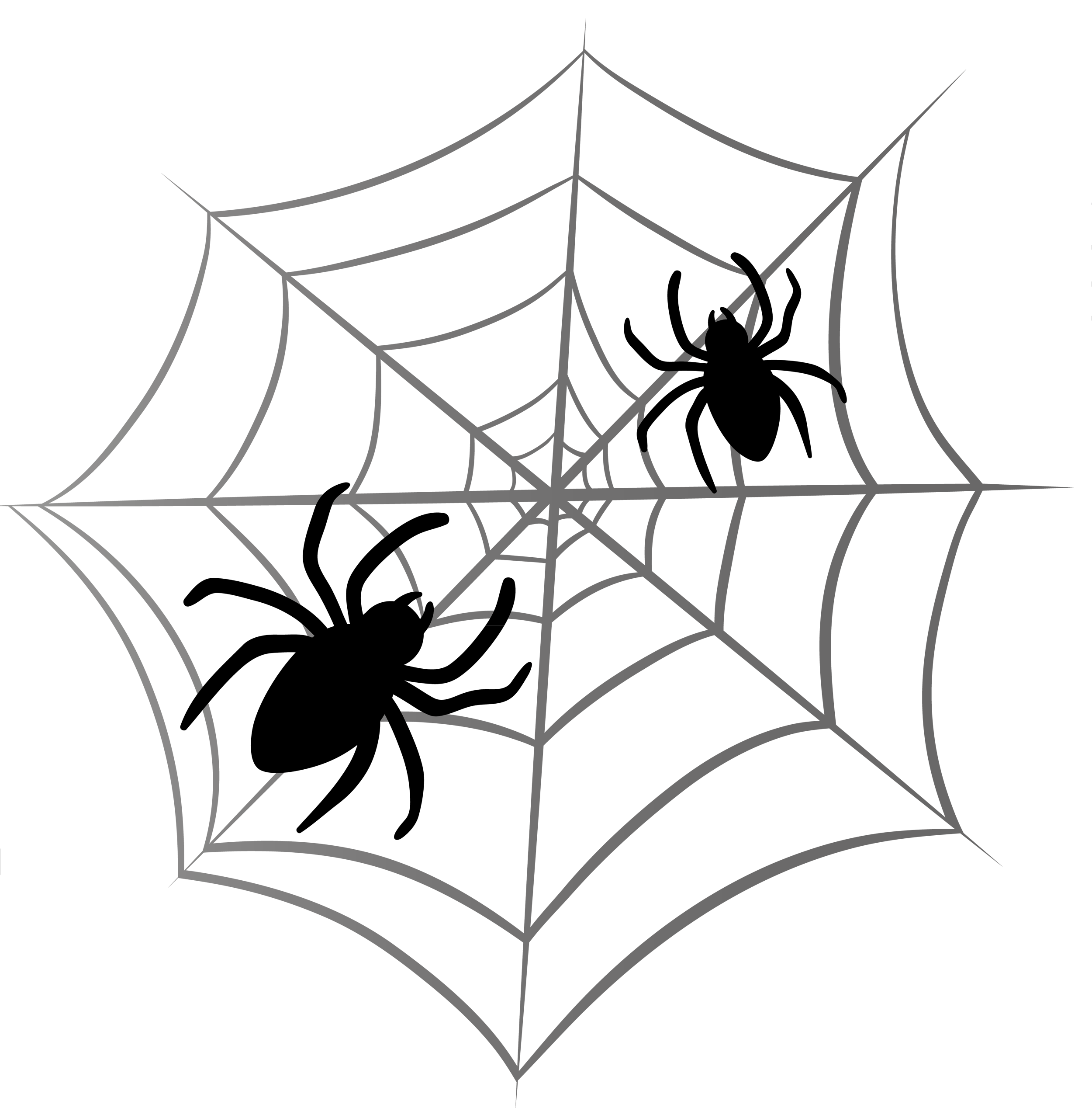 Halloween spider web clipart 2 clipartcow